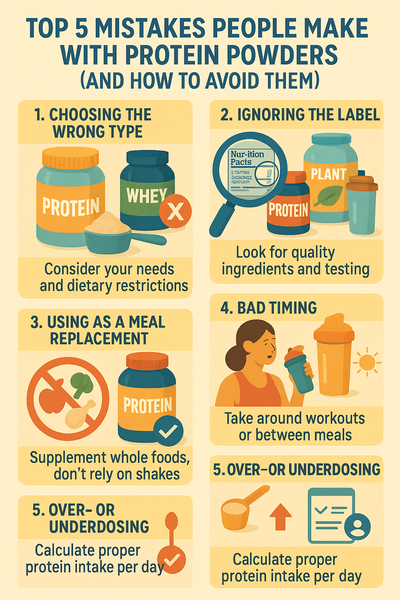 Top 5 Mistakes People Make with Protein Powders (and How to Avoid Them)