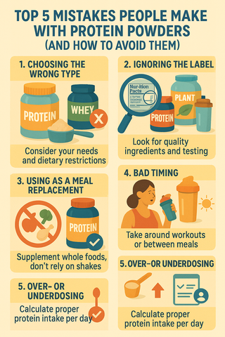 Top 5 Mistakes People Make with Protein Powders (and How to Avoid Them)