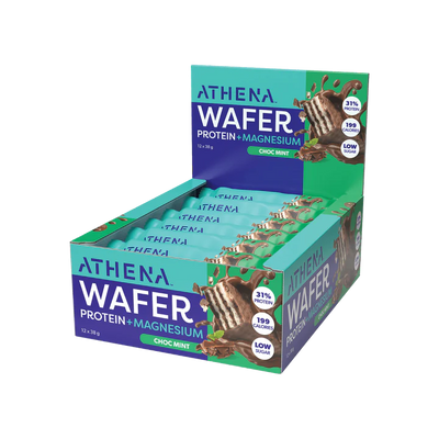 Athena Protein Wafer + Magnesium Chocolate Mint 38G x 12