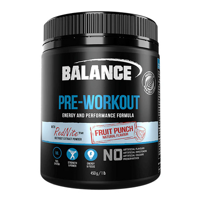 Balance Pre Workout Fruit Punch 450G